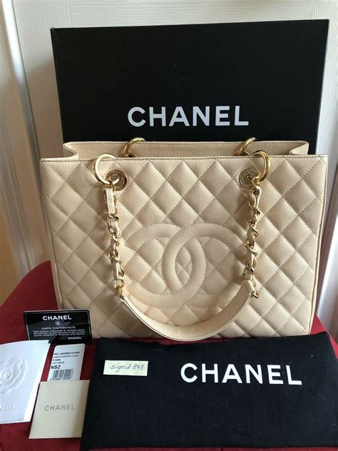 chanel gst beige gold hw|Shop Chanel Grand Shopping Totes .